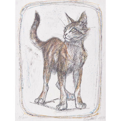 FRITZ HUG : 'Katze hochbeinig' (DOBIASCHOFSKY AUKTIONEN AG)