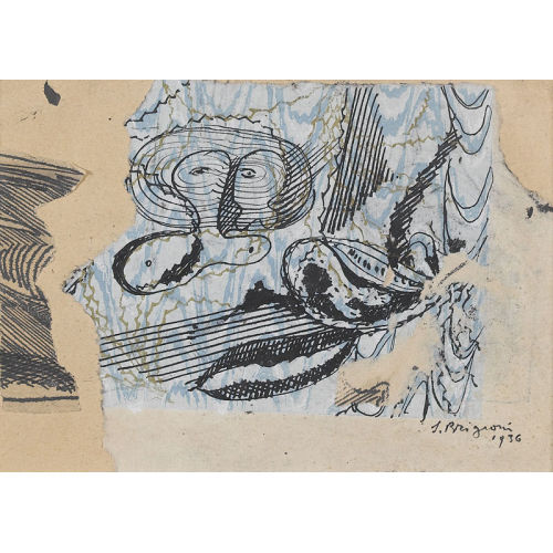 SERGE BRIGNONI : 'Composition en bleu' (DOBIASCHOFSKY AUKTIONEN AG)