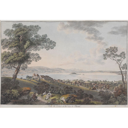 JOHANN LUDWIG ABERLI : 'V�e de Cerlier et du Lac de Bienne' (DOBIASCHOFSKY AUKTIONEN AG)