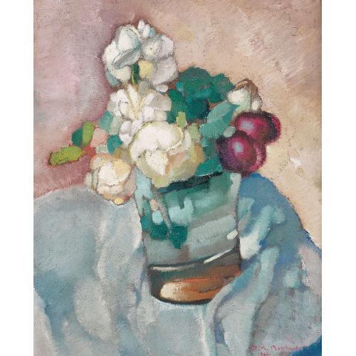 RODOLPHE TH�OPHILE BOSSHARD : Les pivoines dans un verre (DOBIASCHOFSKY AUKTIONEN AG)