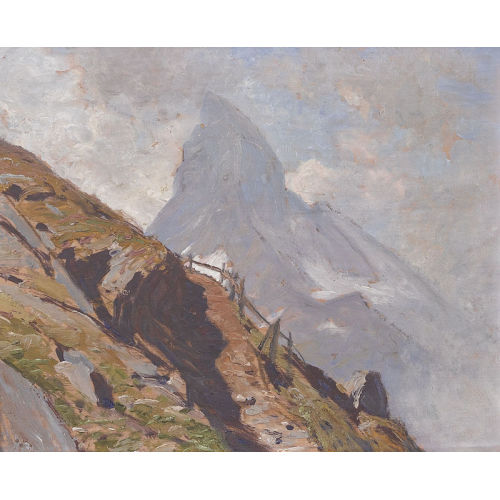 ALBERT HENRY JOHN GOS : Das Matterhorn von der Riffelalp aus (DOBIASCHOFSKY AUKTIONEN AG)