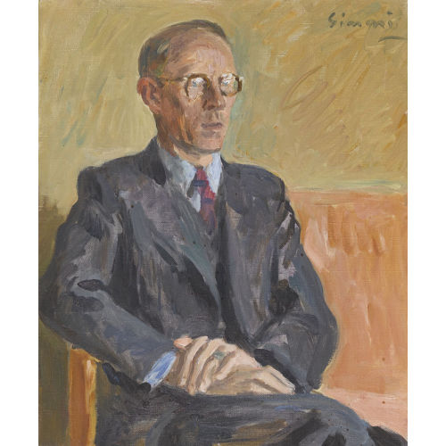 WILHELM GIMMI : 'Portrait du Dr. Schenkel, Zurich' (DOBIASCHOFSKY AUKTIONEN AG)