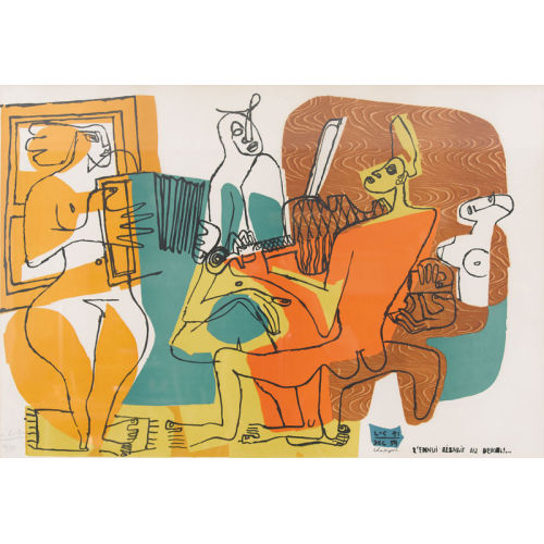 CHARLES-�DOUARD) LE CORBUSIER (EIGTL. JEANNERET : 'Les musiciennes' (DOBIASCHOFSKY AUKTIONEN AG)
