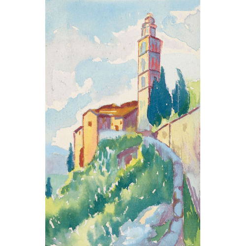 HERMANN HESSE : 'Lago di Lugano - Morcote' (DOBIASCHOFSKY AUKTIONEN AG)