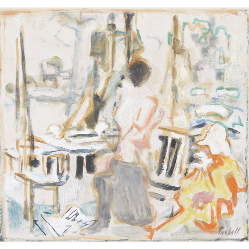 ALEXANDRE GARBELL : 'Sur la terrasse � Naples' (DOBIASCHOFSKY AUKTIONEN AG)