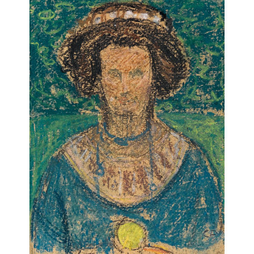 CUNO AMIET : 'Anna Amiet mit Frucht' (DOBIASCHOFSKY AUKTIONEN AG)
