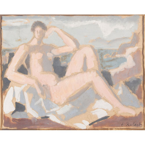 PAUL TH�OPHILE ROBERT : Weiblicher Akt am Strand (DOBIASCHOFSKY AUKTIONEN AG)