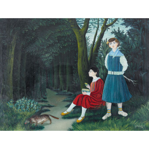 GY�RGY STEFULA : M�dchen im Wald (DOBIASCHOFSKY AUKTIONEN AG)