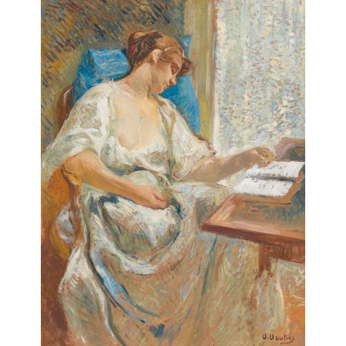 OTTO VAUTIER : La liseuse endormie (DOBIASCHOFSKY AUKTIONEN AG)