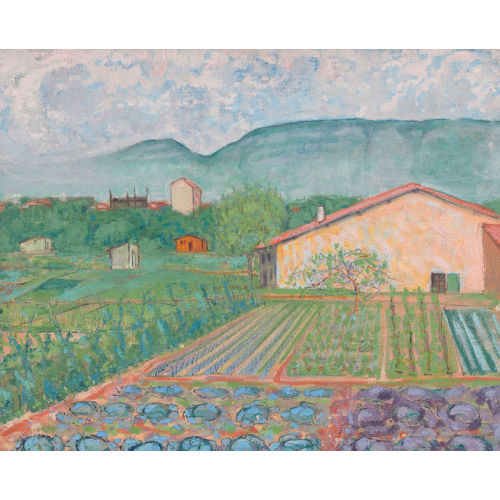 ALBERT SCHMIDT : 'Potager avec maison' (DOBIASCHOFSKY AUKTIONEN AG)