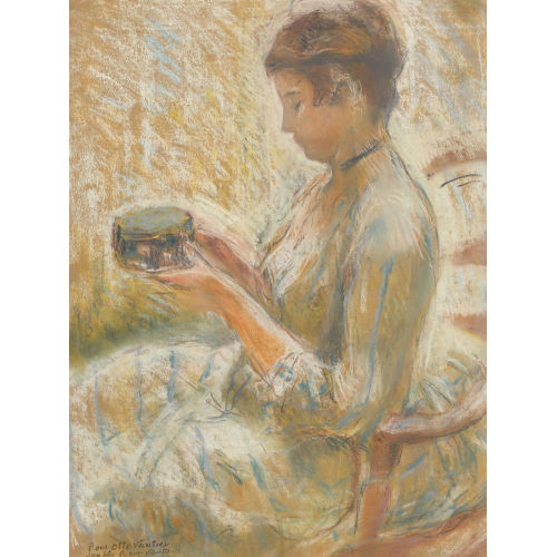 OTTO VAUTIER : Sitzende Dame mit Schatulle (DOBIASCHOFSKY AUKTIONEN AG)