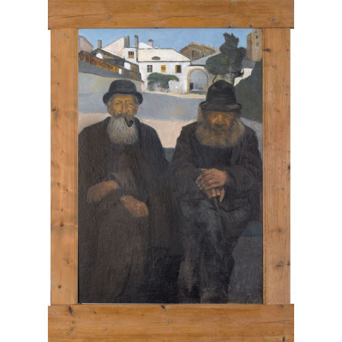 RAPHY DALL�VES : Zwei sitzende Walliser Bauern (DOBIASCHOFSKY AUKTIONEN AG)