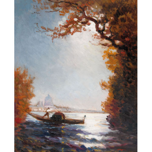 F�LIX FRAN�OIS GEORGES PHILIBERT ZIEM : Gondel vor Venedig (DOBIASCHOFSKY AUKTIONEN AG)