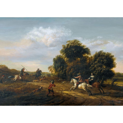 PIETER SNAYERS : Landschaft mit Parforcejagd (DOBIASCHOFSKY AUKTIONEN AG)