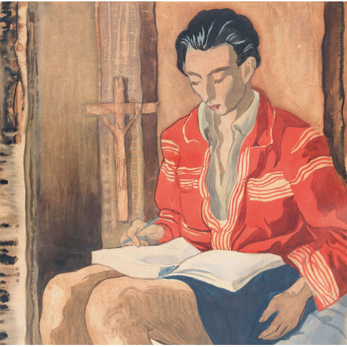 CHARLES-CLOS OLSOMMER : 'La lecture' (DOBIASCHOFSKY AUKTIONEN AG)
