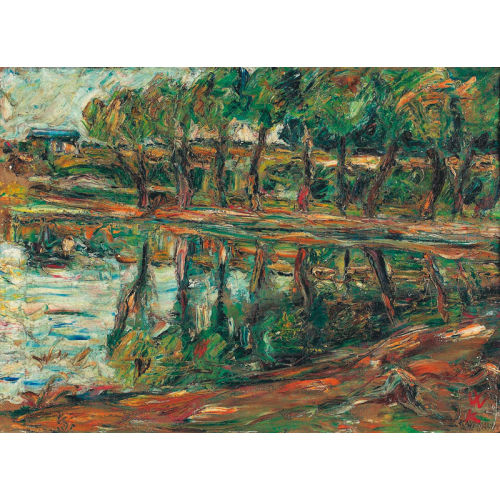 WILHELM KAUFMANN : 'Uferlandschaft' (DOBIASCHOFSKY AUKTIONEN AG)
