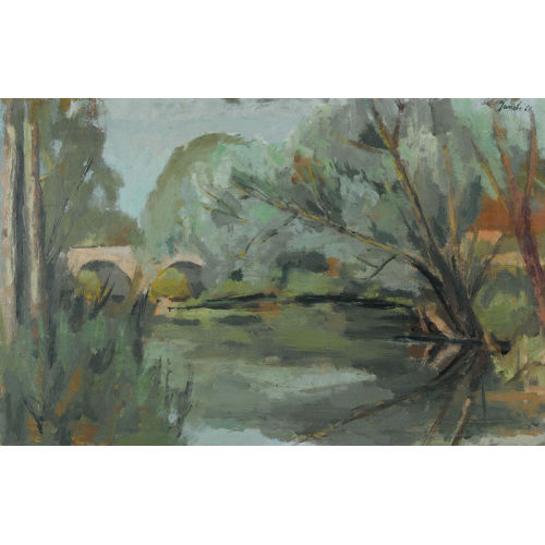 JEANNE) JANEB� (EIGTL. BARRAUD-PELLET : 'Le pont' (DOBIASCHOFSKY AUKTIONEN AG)