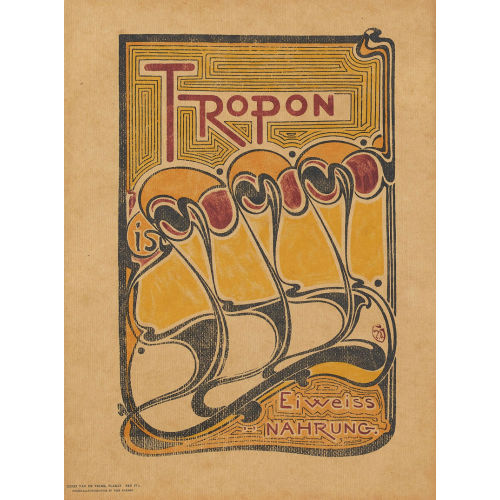 HENRY VAN DE VELDE : 'Tropon' (DOBIASCHOFSKY AUKTIONEN AG)