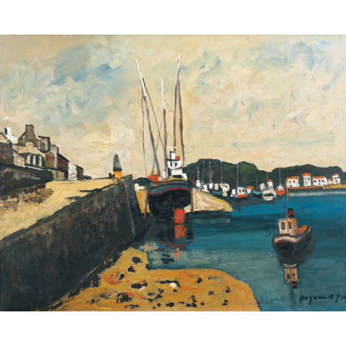 GEORGES BORGEAUD : Le Port d′Audierne (DOBIASCHOFSKY AUKTIONEN AG)