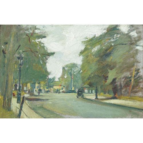 FRITZ GLARNER : Sommerliche Strassenpartie (DOBIASCHOFSKY AUKTIONEN AG)