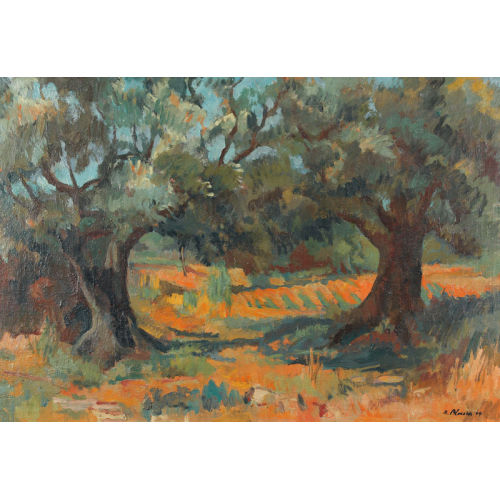 ALFRED BLOESCH : 'Alte Olivenb�ume' (DOBIASCHOFSKY AUKTIONEN AG)