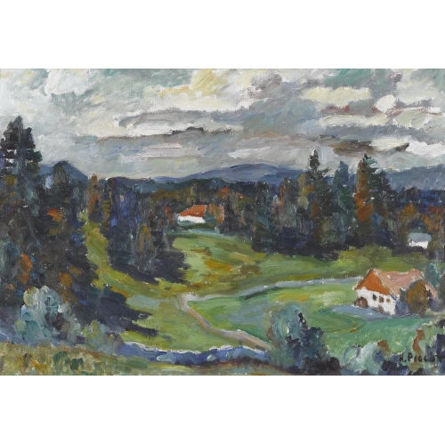 HENRI PICCOT : Herbstliche Juralandschaft (DOBIASCHOFSKY AUKTIONEN AG)