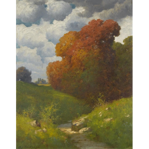 EDUARD PAUL R�DIS�HLI : Herbstliche Bachlandschaft (DOBIASCHOFSKY AUKTIONEN AG)