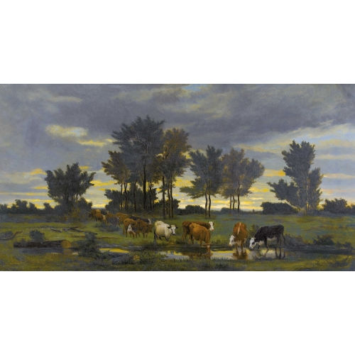 ACHILLE VERTUNNI : Weidende Kuhherde (DOBIASCHOFSKY AUKTIONEN AG)