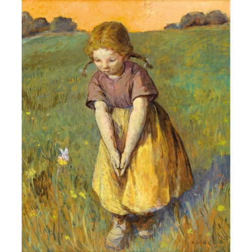 KARL SCHENK : Das M�dchen und der Schmetterling (DOBIASCHOFSKY AUKTIONEN AG)