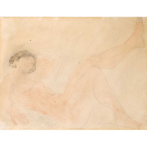 AUGUSTE RODIN : Femme nue allong�e (DOBIASCHOFSKY AUKTIONEN AG)