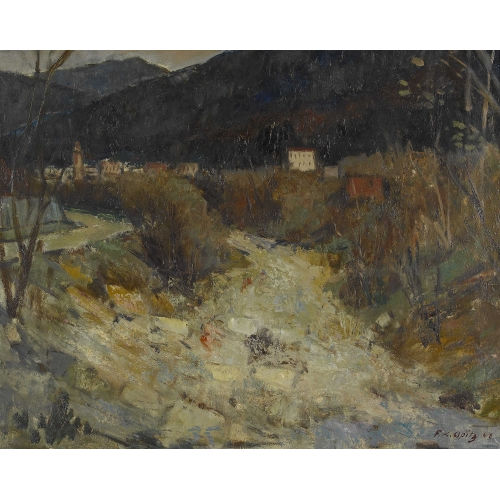FRANZ KARL OPITZ : 'Pedemonte (Tessin)' (DOBIASCHOFSKY AUKTIONEN AG)