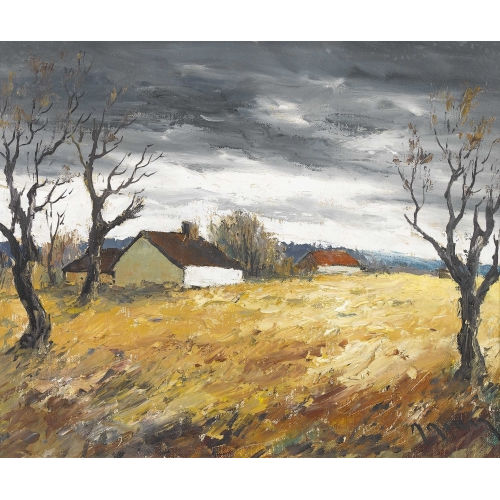MARCEL MASSON : Landschaft im Sommergewitter (DOBIASCHOFSKY AUKTIONEN AG)