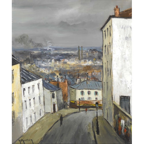 MARCEL MASSON : 'Panorama. Vue de Montmartre' (DOBIASCHOFSKY AUKTIONEN AG)