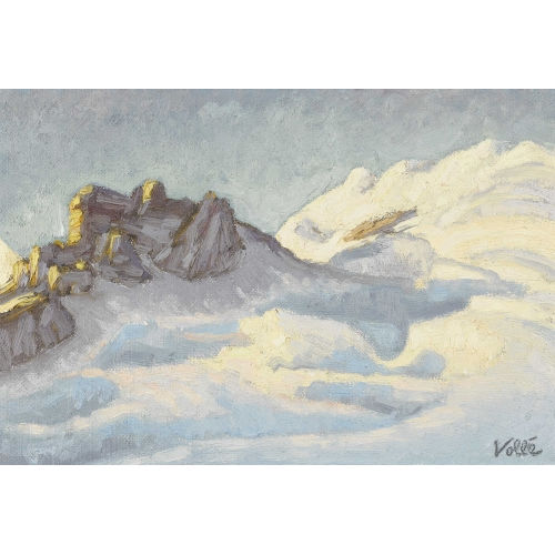 ROLF VOLL� : Sonnige Winterlandschaft im Gebirge (DOBIASCHOFSKY AUKTIONEN AG)