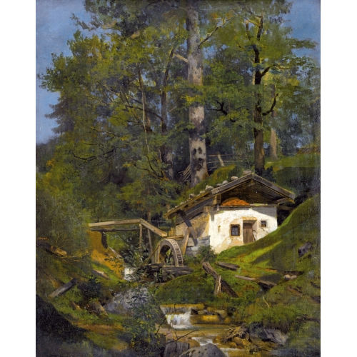 JOHANN GOTTFRIED STEFFAN : Landschaft mit alter Wasserm�hle (DOBIASCHOFSKY AUKTIONEN AG)