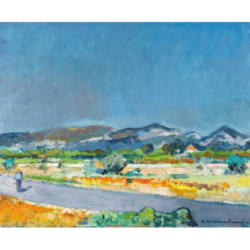 ALBERT NEUENSCHWANDER : Landschaft bei La Ciotat (DOBIASCHOFSKY AUKTIONEN AG)