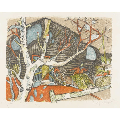 ALOIS CARIGIET : 'Der Stall von Stavons' (DOBIASCHOFSKY AUKTIONEN AG)