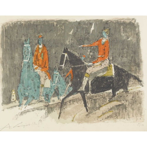 ALOIS CARIGIET : 'Reiter auf Sylt' (DOBIASCHOFSKY AUKTIONEN AG)