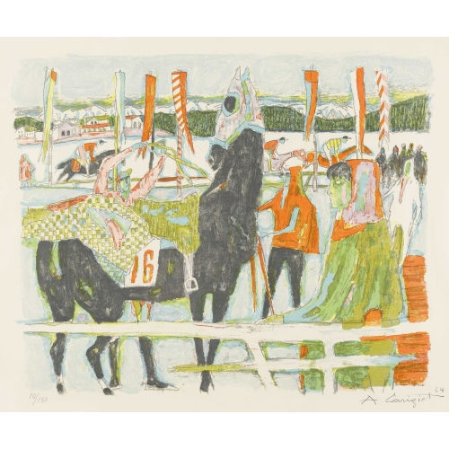 ALOIS CARIGIET : 'Sattelplatz 2' (DOBIASCHOFSKY AUKTIONEN AG)