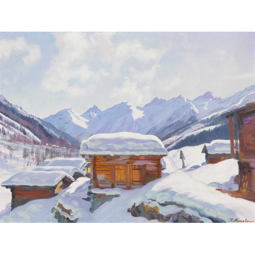 KARL ANNELER : 'Winterabend' (DOBIASCHOFSKY AUKTIONEN AG)