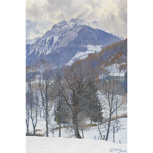 PAUL SCH�RCH : Winterlandschaft im Gebirge (DOBIASCHOFSKY AUKTIONEN AG)