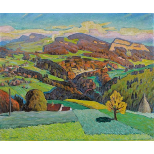 EUGEN HENZIROSS : H�gelige Herbstlandschaft (DOBIASCHOFSKY AUKTIONEN AG)