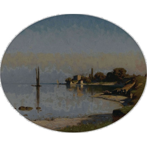 ALBERT HENRY JOHN GOS : 'Yvoire (Lac Leman)' (DOBIASCHOFSKY AUKTIONEN AG)