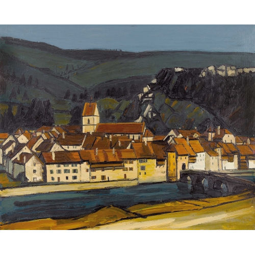 ALBERT SCHNYDER : 'St. Ursanne' (DOBIASCHOFSKY AUKTIONEN AG)