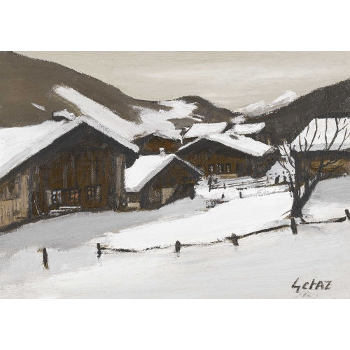 JEAN-LOUIS G�TAZ : Winterlandschaft (DOBIASCHOFSKY AUKTIONEN AG)