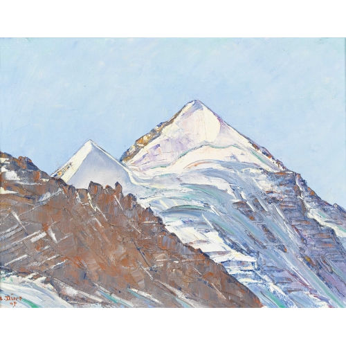 LOUIS D�RR : Vergletscherter Berggipfel (DOBIASCHOFSKY AUKTIONEN AG)