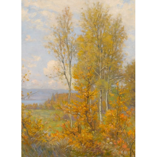 FRAN�OIS FURET : Herbstliche Uferpartie (DOBIASCHOFSKY AUKTIONEN AG)