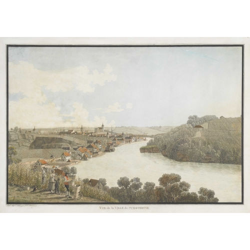JOHANN JAKOB BIEDERMANN : 'Vue de la Ville de Schaffhouse' (DOBIASCHOFSKY AUKTIONEN AG)