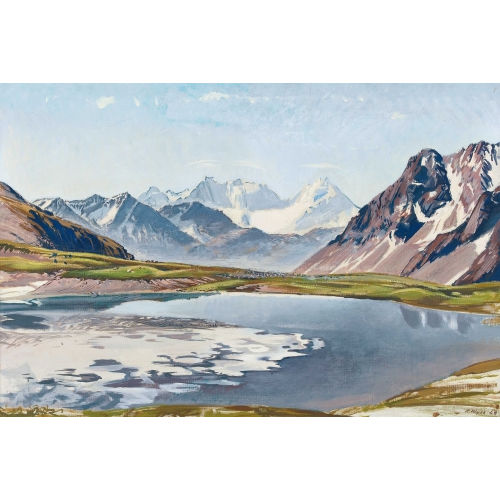 PAUL WYSS : Oberengadiner Berglandschaft (DOBIASCHOFSKY AUKTIONEN AG)