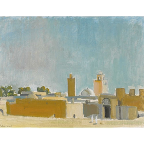 MAURICE BARRAUD : Ansicht von Touggourt in Algerien (DOBIASCHOFSKY AUKTIONEN AG)
